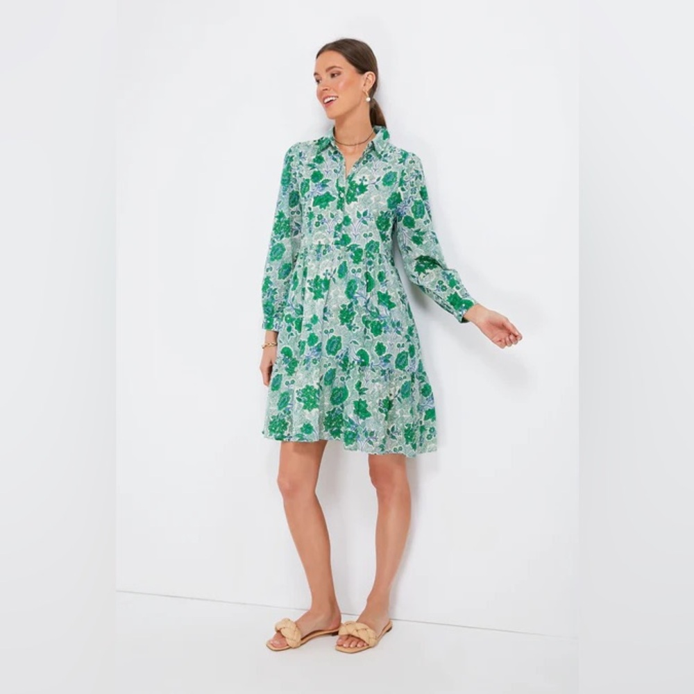 TuckerNuck RO'S GARDEN Green Juana Romy Dress